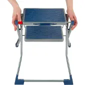 Escalo Handy opstapje L225 - 2 treden - antislip - gelakt staal