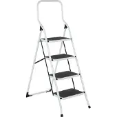 Escalo zonder trapladder big step met 4 brede antisliptreden wit staal