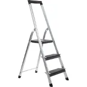 Escalo trapladder aluminium 3 treden L183 - antislipplatform - 12 cm breed