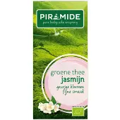 Piramide 3x Biologische Groene Theezakjes Jasmijn 20 Stuks