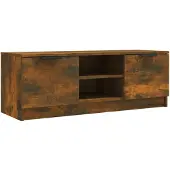 vidaXL Tv-meubel 102x35x36,5 cm bewerkt hout gerookt eikenkleurig