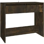 vidaXL Wandtafel 89x41x76,5 cm bewerkt hout gerookt eikenkleurig