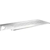 Smedbo Planchet Voor In Tegelvoeg (met Lijnen) 250x100 Mm - Chroom - Accessoires, Wastafel accessoires, Planchetten - 7391447092554