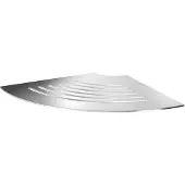 Smedbo Hoekplanchet Voor In Tegelvoeg 200x200 Mm (met Lijnen) - Chroom - Accessoires - Douche Accessoires - Doucherekken - 7391447092592
