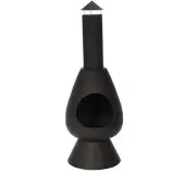 Huismerk Premium Ronde Tuinhaard Zwart - 40 x 40 x 110 cm