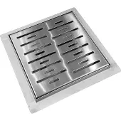 Best design Doucheput n-square met flens 20x20x7.7 cm rvs