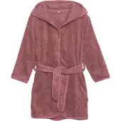 Pippi Baby Badjas - Oud Rose m. Kat - - 74/80 - Badjassen