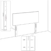 vidaXL Bedframe zonder matras stof donkerbruin 180x200 cm