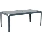 Weltevree - Bended Table 180 - Lichtgewicht aluminium tuintafel - Grey Blue