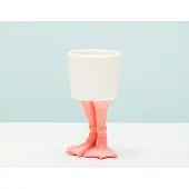 Bitten Bloempot Met Flamingopoten - Klein