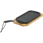 Cozze Pan met Serveerplank Gietijzer / Bamboe 16,5 cm