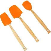 Le Creuset Premium Spatelset 3st. 'Oranjerood'