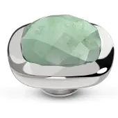 Melano Vivid Lined Steentje Jade Zilver
