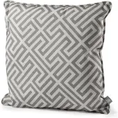 Extreme Lounging - b-cushion pattern maze - lounge- en sierkussen - binnen & buiten - uv- en waterbestendig - 50x50cm - zilvergrijs