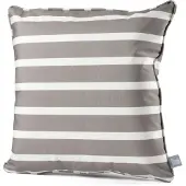 Extreme Lounging - b-cushion pattern awning stripe - lounge- en sierkussen - binnen & buiten - uv- en waterbestendig - 50x50cm - zilvergrijs