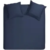 Cinderella Dekbedovertrek Sundays Navy Satijn-240 x 200 / 220 cm | Lits-Jumeaux