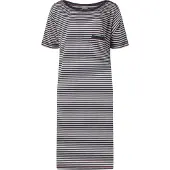 Lunatex - dames nachthemd 224150 met boothals - navy - maat XXL
