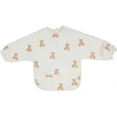 Jollein - Slab Waterproof met mouw (Teddy Bear) - Polyester - Polyurethaan - Slabbetjes Baby - 40 cm