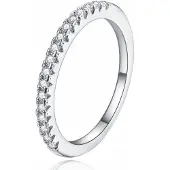LGT JWLS Dames Ring Verzilverd Zilverkleurig met Zirkonia-17mm