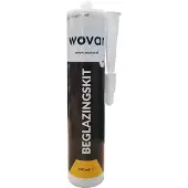 Wovar Professionele Beglazingskit Wit 290 ml | Per Stuk