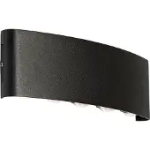 QAZQA Buiten wandlamp zwart incl. LED 10-lichts IP54 - Silly