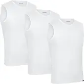 Gripgrab - Ultralight 3PACK Mesh Mouwloos Base Layer Zomer Fiets Ondershirt Polygiene Zweethemd - Wit - Heren - Maat L