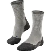 Falke - TK2 Explore Wool Silk M Light Grey voor Heren van Wol - Maat 42-43 - Grijs