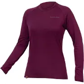 Endura - Women's Baabaa Blend Longsleeve Base Layer - Merino-ondergoed M, purper