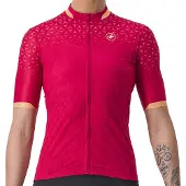 Castelli Pezzi Women's Short Sleeve Jersey Red || Maat: S