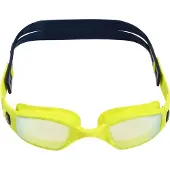 Aqua sphere Ninja.A Swim Goggles - Yellow Titanium Mirrored - Bright Yellow/Navy Blue