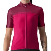 Castelli Velocissima Damestrui met korte mouwen Roze/Rood/Bordeaux