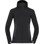Norrøna Norrona Falketind Power Grid Zip Hood Dames (Maat - S, Kleur - Caviar black)