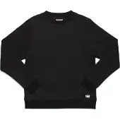 Chrome uitgegeven Fleece Crew Lange Mouw Top Zwart XL