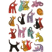 Herma Etiket 3337 abstracte katten - 15 stuks