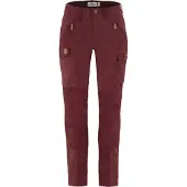 Fjällräven - Women's Nikka Trousers Curved - Trekkingbroek 38 - Raw Length, rood
