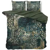 Dreamhouse Dekbedovertrek Nairobi Green Satijn-240 x 200 / 220 cm | Lits-Jumeaux
