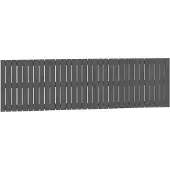 vidaXL Wandhoofdbord 204x3x60 cm massief grenenhout grijs