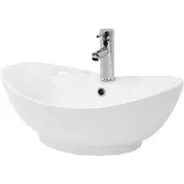 LuxeBath Wastafel 59x20,5x39,5 cm Wit Keramiek ML Design