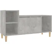 vidaXL Tv-meubel 100x35x55 cm bewerkt hout betongrijs