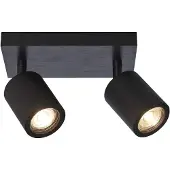 Good&Mojo Bamboe LED Plafondlamp Java | 2X GU10 Max 3W | Black