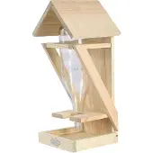 Esschert Design Wijnfles Houder Bruin bruin Hout Vogelvoederplek