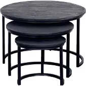Giga Meubel Salontafel Tres Zwart Rond