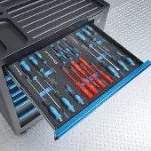Datona Plattekop schroevendraaierset 6-delig in Plus softmodule
