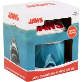 Bandai Jaws - beker & onderzetter & sleutelhanger - cadeaupakket