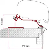 Fiamma Caravan Dakluifel Adapter voor Fiamma F80/F65 500 cm - Montage adapters