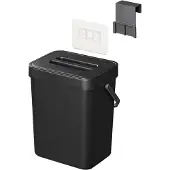 Pricenet Compacte afvalbak met deksel - 5 liter - zwart - ideaal voor caravan en camper