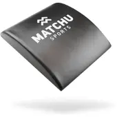 Matchu Sports Ab Mat - Zwart/wit | Waterdicht | Kunstleer | Buikspiermat | Kussen voor buikspieroefeningen