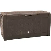 vidaXL Tuinbox 119x48x60 cm polypropeen bruin