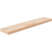 vidaXL Plank 100 x 20 x 4 cm onbewerkt massief eikenhout