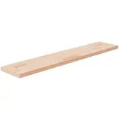 vidaXL Plank 100x20x2,5 cm onbehandeld massief eikenhout